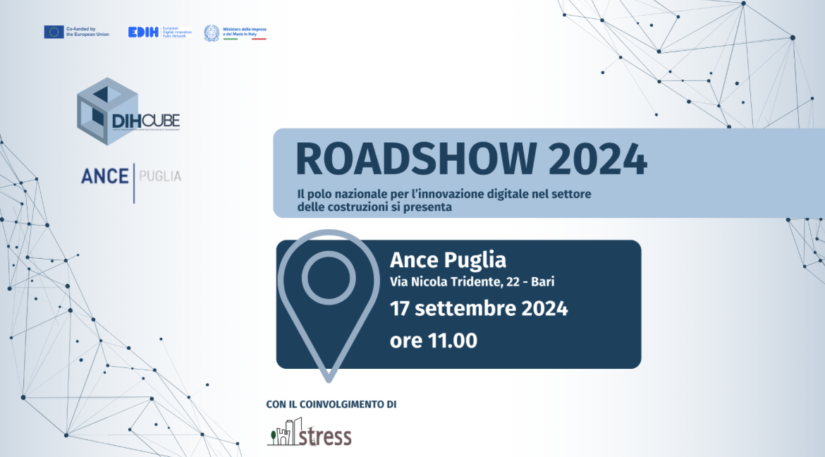 DihCube Roadshow 2024 &ndash; Il polo nazionale dell&rsquo;innovazione digitale nel settore delle costruzioni si presenta